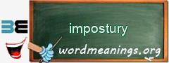 WordMeaning blackboard for impostury